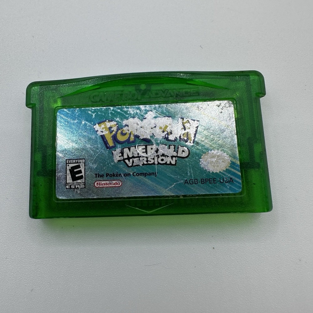 Pokemon Emerald (Nintendo GameBoy Advance GBA) Authentic Cart - Dry Battery